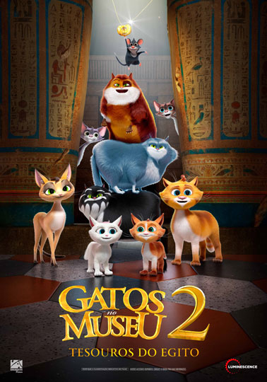 Capa do filme 'Gatos no Museu 2 - Tesouros do Egito'